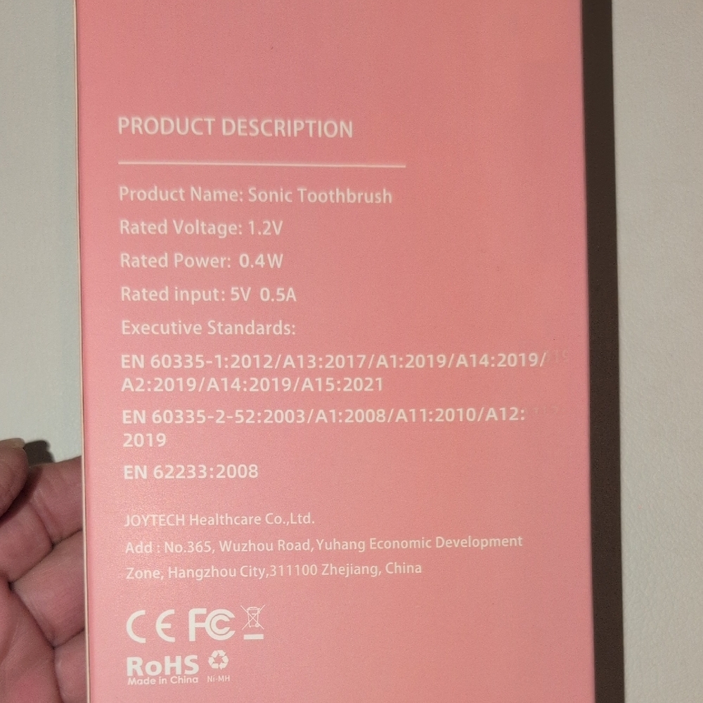 Pink Sonic Electric Toothbrush - Picture 4 of 6